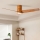 ZEVENTI - LED Stropni ventilator BARROSA LED/18W/230V 3000/4000/6000K Wi-Fi Tuya smeđa + daljinski upravljač