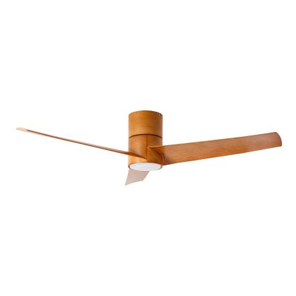 ZEVENTI - LED Stropni ventilator BARROSA LED/18W/230V 3000/4000/6000K Wi-Fi Tuya smeđa + daljinski upravljač