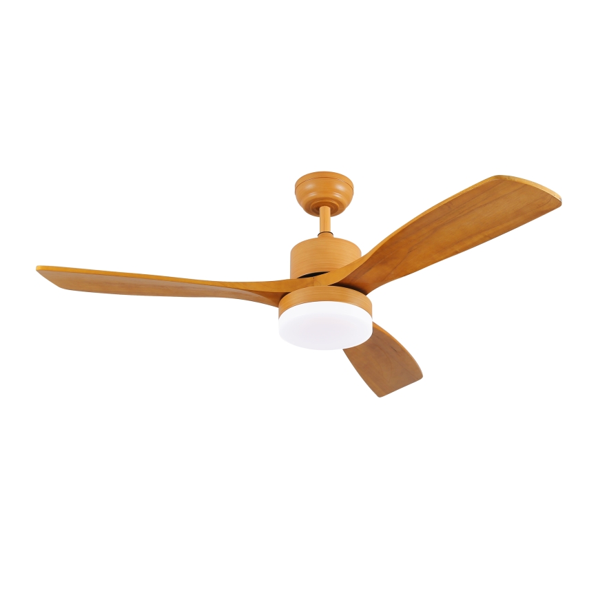 ZEVENTI - LED Prigušivi stropni ventilator MARE LED/24W/230V 3000-6000K Wi-Fi Tuya hrast + daljinski upravljač