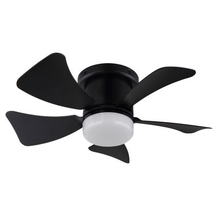 ZEVENTI - LED stropni ventilator s prigušivanjem MUNDAKA LED/10W/230V 3000-6500K crni + daljinski upravljač