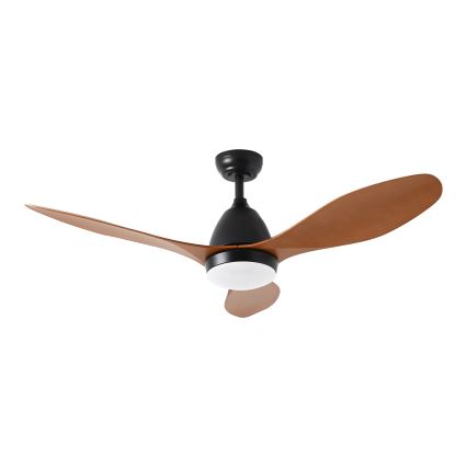 ZEVENTI - LED Prigušivi stropni ventilator MURO LED/18W/230V 3000-6000K Wi-Fi Tuya crna + daljinski upravljač