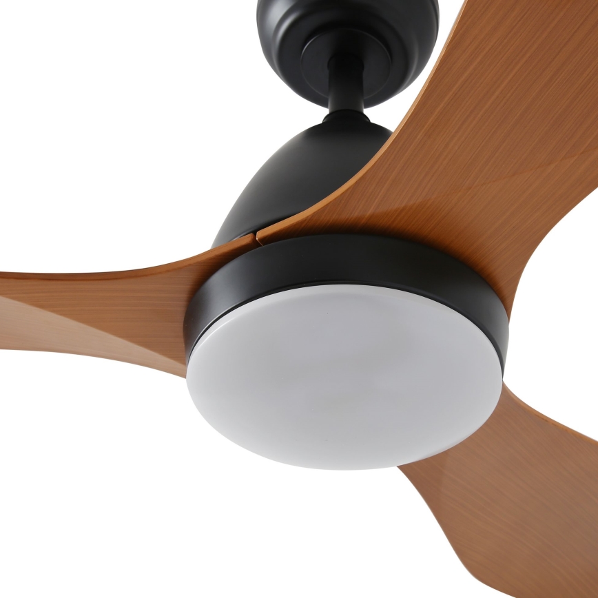 ZEVENTI - LED Prigušivi stropni ventilator MURO LED/18W/230V 3000-6000K Wi-Fi Tuya crna + daljinski upravljač