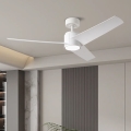 ZEVENTI - LED stropni ventilator ORVIETO LED/18W/230V 3000/4000/6000K Wi-Fi Tuya bijela + daljinski upravljač