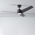 ZEVENTI - LED Stropni ventilator ORVIETO LED/18W/230V 3000-6000K Wi-Fi Tuya crna + daljinski upravljač