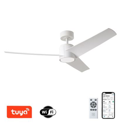 ZEVENTI - LED Prigušivi stropni ventilator ORVIETO LED/18W/230V 3000-6000K Wi-Fi Tuya bijela + daljinski upravljač