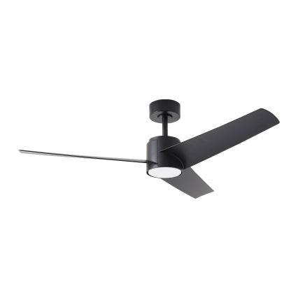 ZEVENTI - LED Prigušivi stropni ventilator ORVIETO LED/18W/230V 3000-6000K Wi-Fi Tuya crna + daljinski upravljač
