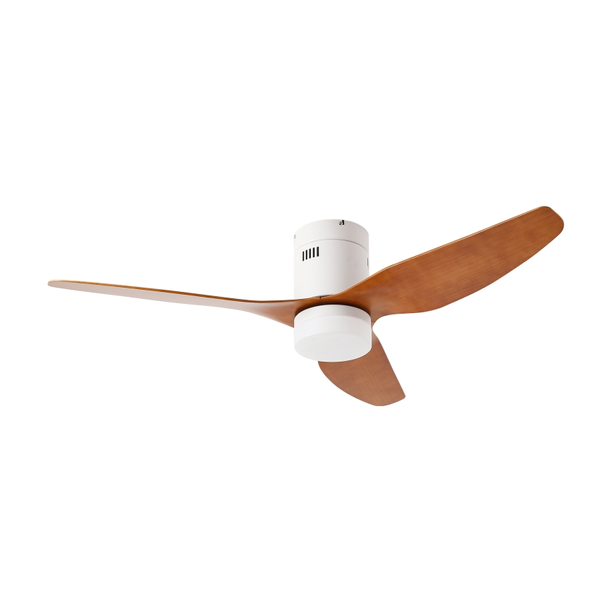 ZEVENTI - LED Prigušivi stropni ventilator PADUA LED/18W/230V 3000-6000K Wi-Fi Tuya bijela/smeđa + daljinski upravljač
