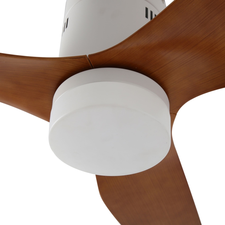 ZEVENTI - LED Prigušivi stropni ventilator PADUA LED/18W/230V 3000-6000K Wi-Fi Tuya bijela/smeđa + daljinski upravljač