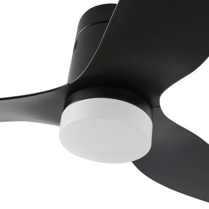 ZEVENTI - LED Prigušivi stropni ventilator PADUA LED/18W/230V 3000-6000K Wi-Fi Tuya crna + daljinski upravljač