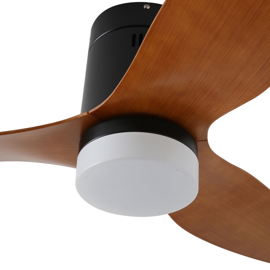 ZEVENTI - LED Prigušivi stropni ventilator PADUA LED/18W/230V 3000-6000K Wi-Fi Tuya crna/smeđa + daljinski upravljač