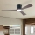 ZEVENTI - LED stropni ventilator s mogućnošću prigušivanja AUREX LED/24W/230V 3000/4000/6000K Wi-Fi Tuya crna/orah + daljinski upravljač