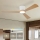 ZEVENTI - LED stropni ventilator s prigušivanjem AUREX LED/24W/230V 3000/4000/6000K Wi-Fi Tuya bijela/hrast + daljinski upravljač