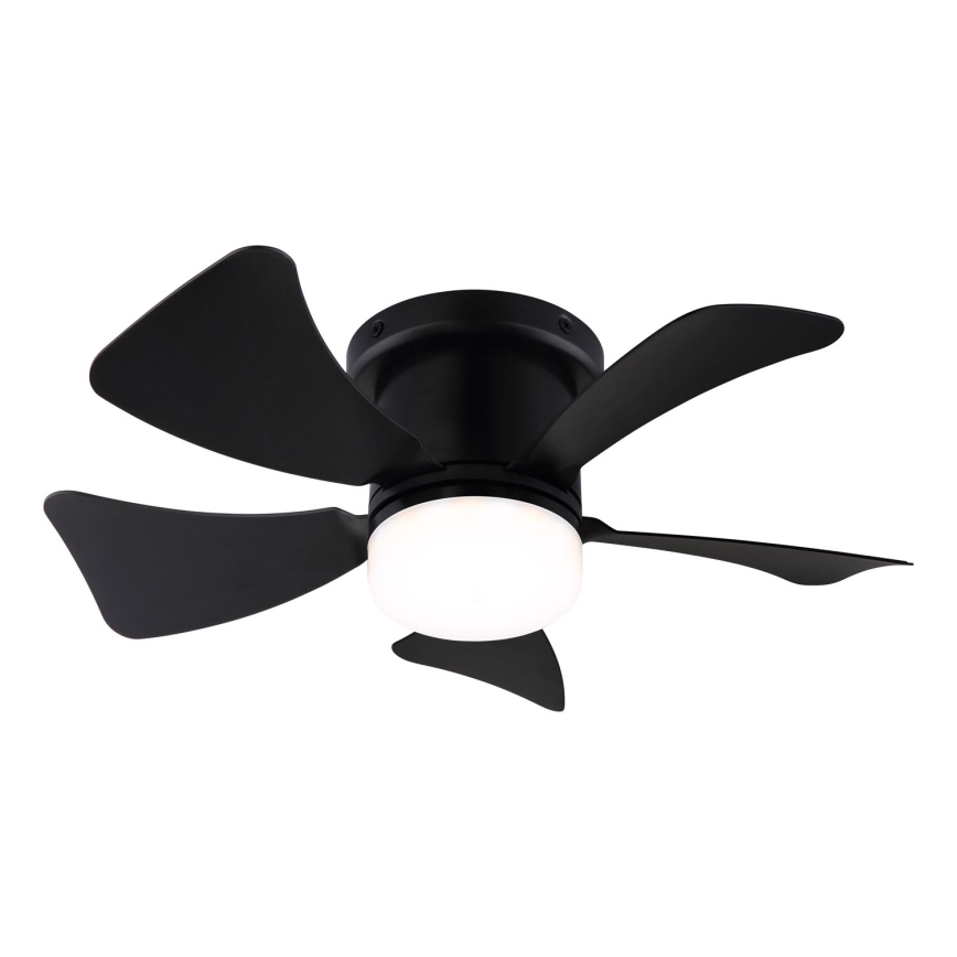 ZEVENTI - LED stropni ventilator s prigušivanjem MUNDAKA LED/10W/230V 3000-6500K crni + daljinski upravljač