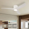 ZEVENTI - LED stropni ventilator s prigušivanjem ORBITO LED/24W/230V 3000/4000/6000K Wi-Fi Tuya bijela + daljinski upravljač