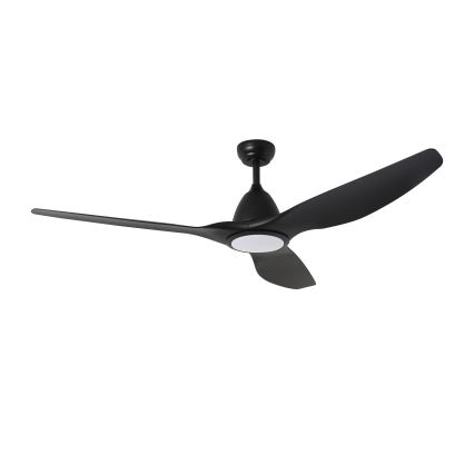 ZEVENTI - LED Prigušivi stropni ventilator URBINO LED/20W/230V 3000-6000K Wi-Fi Tuya crna + daljinski upravljač