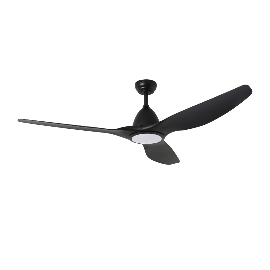 ZEVENTI - LED Prigušivi stropni ventilator URBINO LED/20W/230V 3000-6000K Wi-Fi Tuya crna + daljinski upravljač