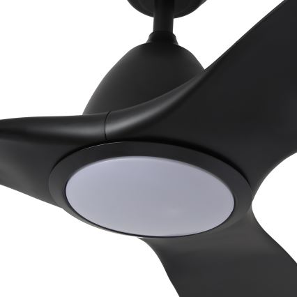 ZEVENTI - LED Prigušivi stropni ventilator URBINO LED/20W/230V 3000-6000K Wi-Fi Tuya crna + daljinski upravljač