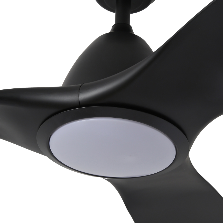 ZEVENTI - LED Prigušivi stropni ventilator URBINO LED/20W/230V 3000-6000K Wi-Fi Tuya crna + daljinski upravljač