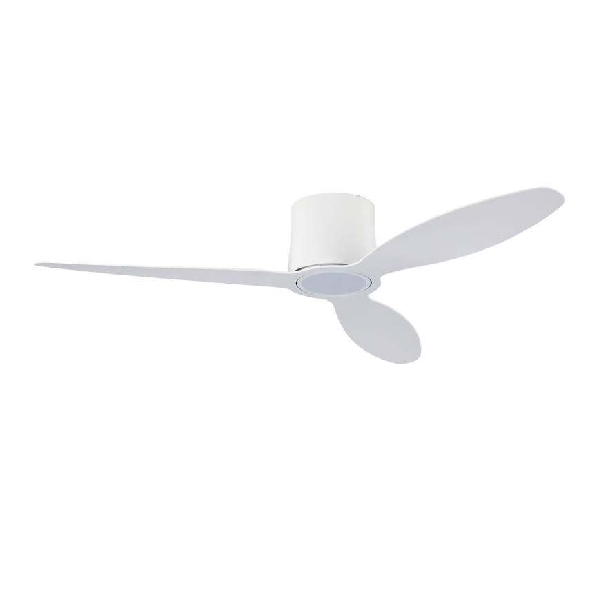 ZEVENTI - LED prigušivi stropni ventilator VENTORA LED/24W/230V 3000/4000/6000K Wi-Fi Tuya bijela + daljinski upravljač
