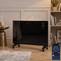 ZEVENTI - Pametni električni grijač/konvektor s LCD zaslonom ECO/1000/2000W/230V Wi-Fi crna
