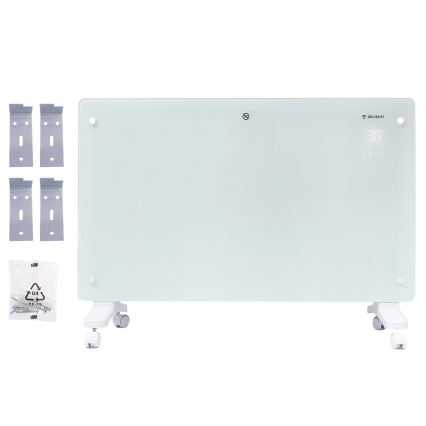 ZEVENTI - Pametni električni grijač/konvektor s LCD zaslonom ECO/1000/2000W/230V Wi-Fi bijela