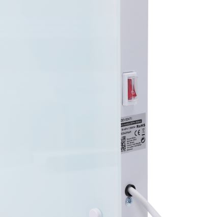 ZEVENTI - Pametni električni grijač/konvektor s LCD zaslonom ECO/1000/2000W/230V Wi-Fi bijela