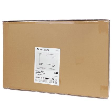 ZEVENTI - Pametni električni grijač/konvektor s LCD zaslonom ECO/1000/2000W/230V Wi-Fi bijela