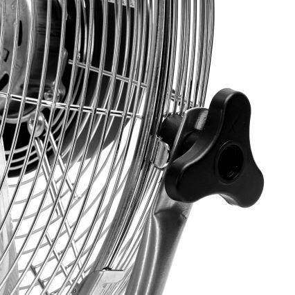 ZEVENTI - Podni ventilator FLOW 60W/230V 44,5 cm sjajni krom