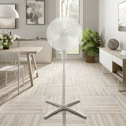 ZEVENTI - Stojeći ventilator FLOW 40W/230V, bijeli