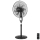 ZEVENTI - Stajaći ventilator FLOW 55W/230V 130 cm crne boje + daljinski upravljač