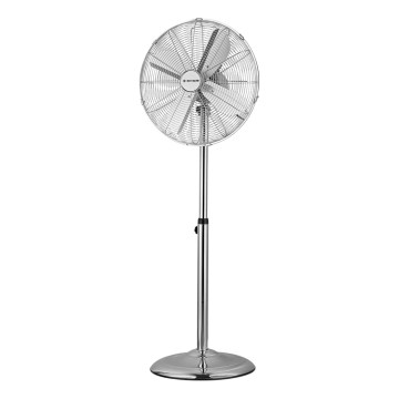 ZEVENTI - Stojeći ventilator FLOW 50W/230V 125 cm sjajni krom