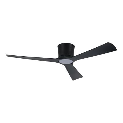 ZEVENTI - LED prigušivi stropni ventilator AUREX LED/24W/230V 3000/4000/6000K Wi-Fi Tuya crna + daljinski upravljač