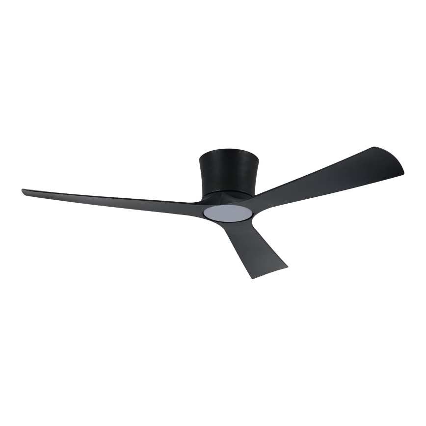 ZEVENTI - LED prigušivi stropni ventilator AUREX LED/24W/230V 3000/4000/6000K Wi-Fi Tuya crna + daljinski upravljač
