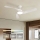 ZEVENTI - Stropni ventilator AERYS s prigušivom LED/24W/230V 3000/4000/6000K Wi-Fi Tuya bijeli + daljinski upravljač
