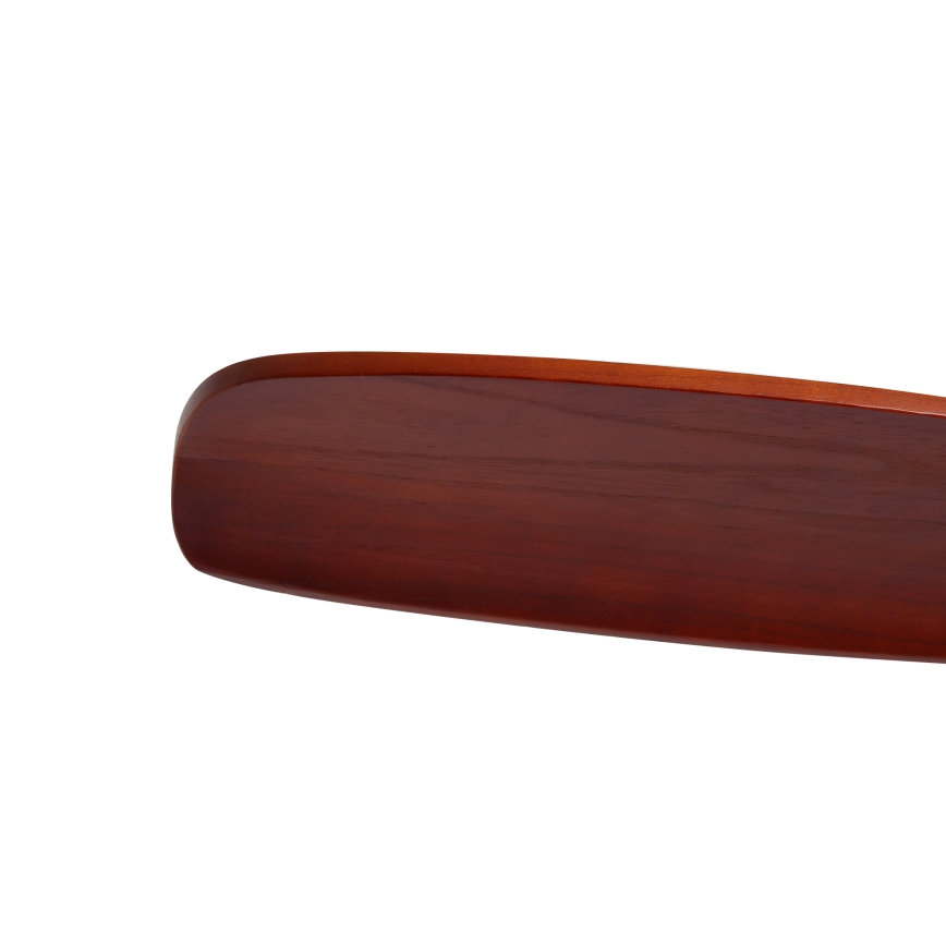 ZEVENTI - Stropni ventilator CUENCA Wi-Fi Tuya, crna/hrast, s daljinskim upravljačem