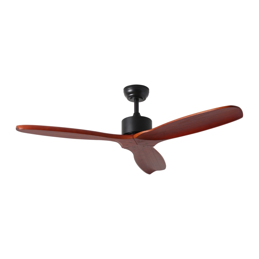 ZEVENTI - Stropni ventilator CUENCA Wi-Fi Tuya crna/hrast + daljinski upravljač
