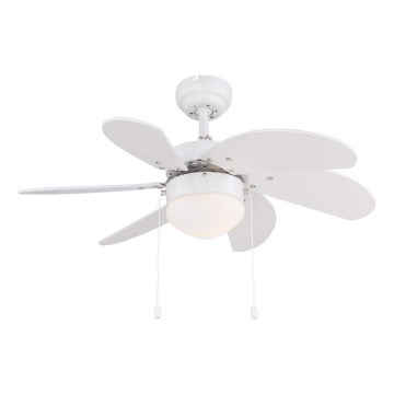 ZEVENTI - Stropni ventilator FAMARA 1xE14/60W/230V bijela