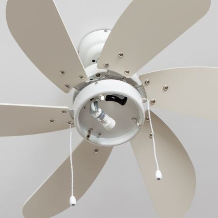 ZEVENTI - Stropni ventilator FAMARA 1xE14/60W/230V bijela