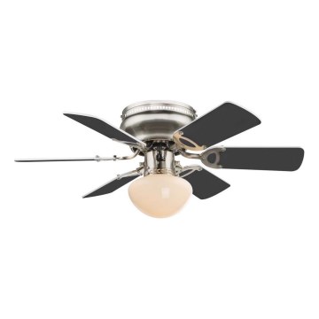 ZEVENTI - Stropni ventilator GALDANA 1xE27/60W/230V siva/bijela