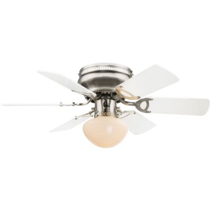 ZEVENTI - Stropni ventilator GALDANA 1xE27/60W/230V siva/bijela
