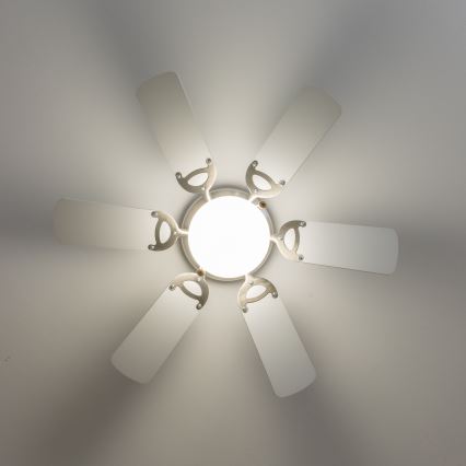 ZEVENTI - Stropni ventilator GALDANA 1xE27/60W/230V siva/bijela