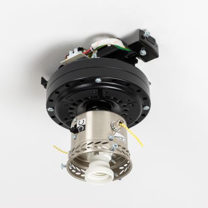 ZEVENTI - Stropni ventilator GALDANA 1xE27/60W/230V smeđa/bež