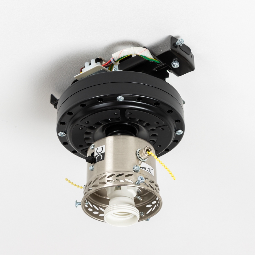 ZEVENTI - Stropni ventilator GALDANA 1xE27/60W/230V smeđa/bež