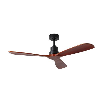 ZEVENTI - Stropni ventilator LIONI Wi-Fi Tuya crna/hrast + daljinski upravljač