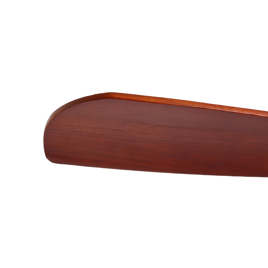 ZEVENTI - Stropni ventilator LIONI Wi-Fi Tuya matni krom/hrast + daljinsko upravljanje