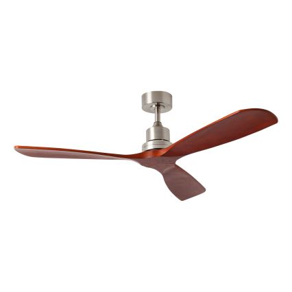 ZEVENTI - Stropni ventilator LIONI Wi-Fi Tuya mat krom/hrast + daljinski upravljač
