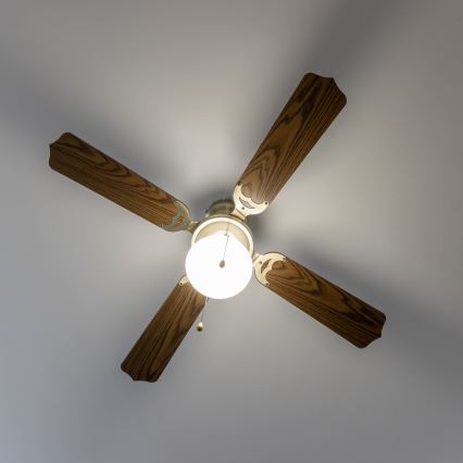 ZEVENTI - Stropni ventilator NAVAGIO 1xE27/60W/230V smeđa