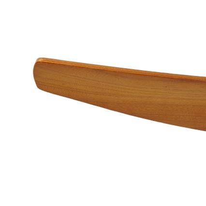 ZEVENTI - Stropni ventilator SPELLO Wi-Fi Tuya crna/hrast + daljinski upravljač