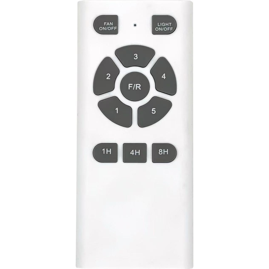 ZEVENTI - Stropni ventilator SPELLO Wi-Fi Tuya matni krom/hrast + daljinsko upravljanje