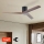 ZEVENTI - Stropni ventilator VELLON Wi-Fi Tuya crna/orah + daljinski upravljač